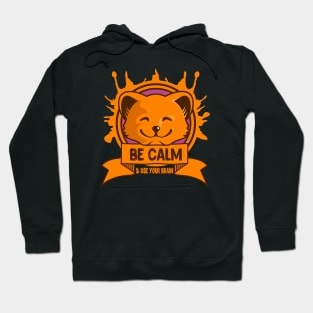 be calm & use you brain Hoodie